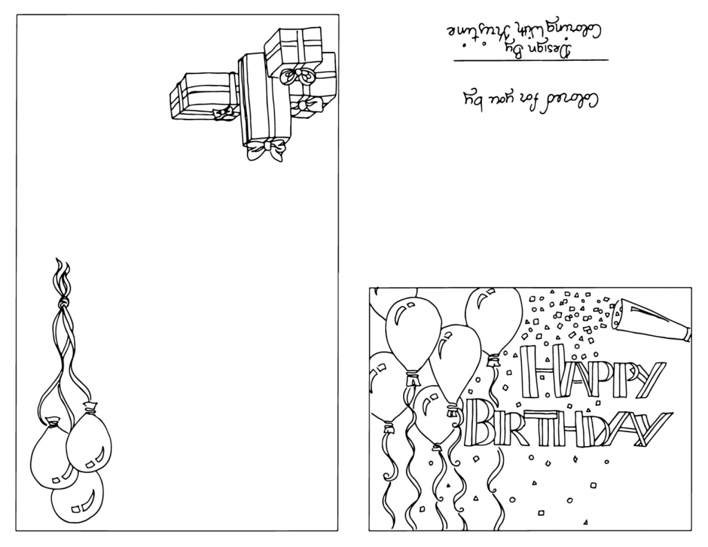 design your own birthday card printable
