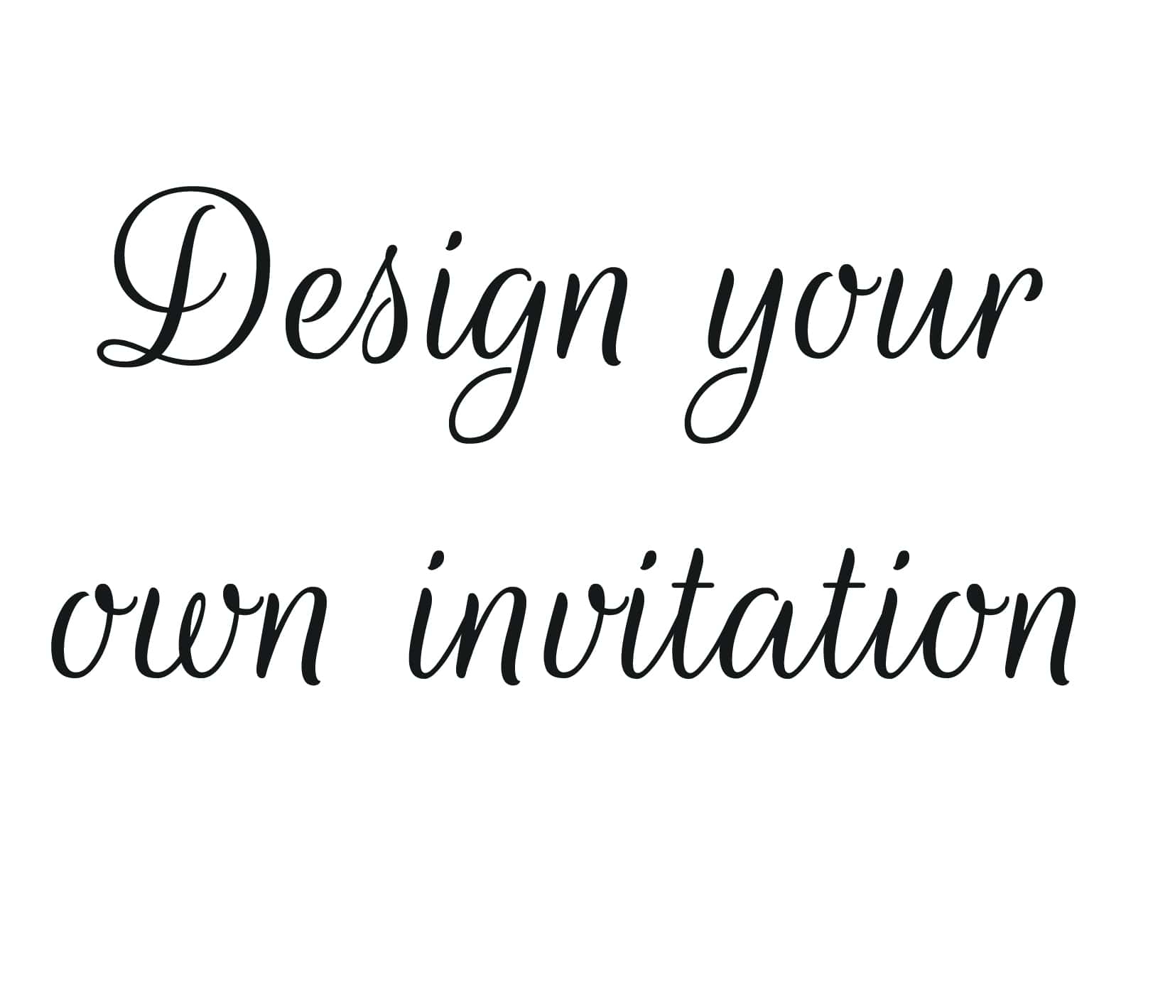 design your own birthday invitations free printable