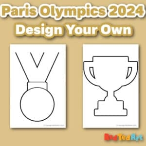 Design Your Own Medal Printable Red Ted Art Kids Crafts