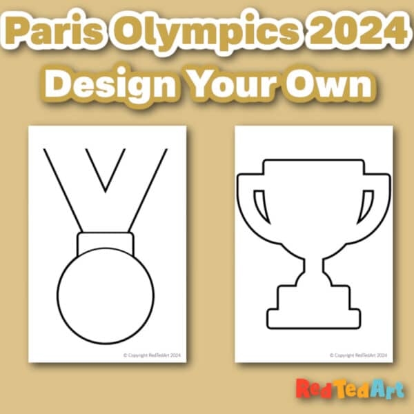 Design Your Own Medal Printable Red Ted Art Kids Crafts