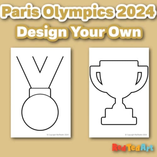 Design Your Own Medal Printable Red Ted Art Kids Crafts