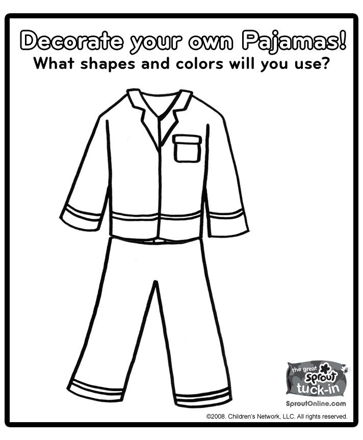Design Your Own Pajamas Template Content Calendar Template
