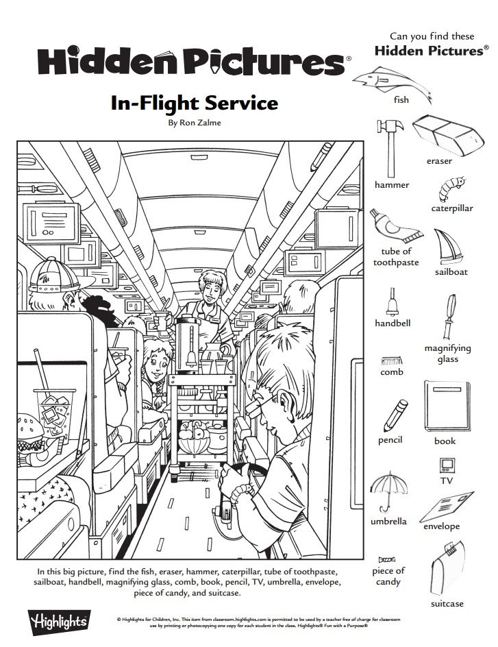 difficult hidden pictures printable