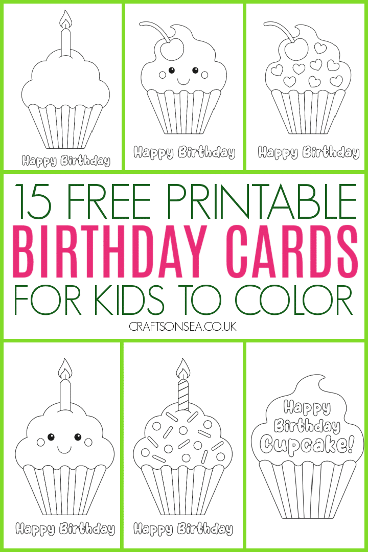 DIY Birthday Card Free Printable Template Student Handouts