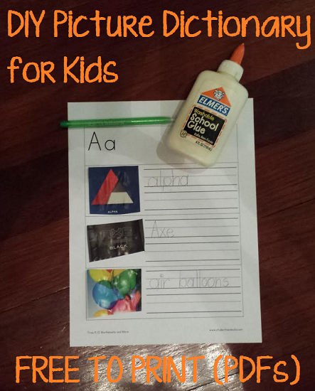 DIY Children 39 s Picture Dictionary