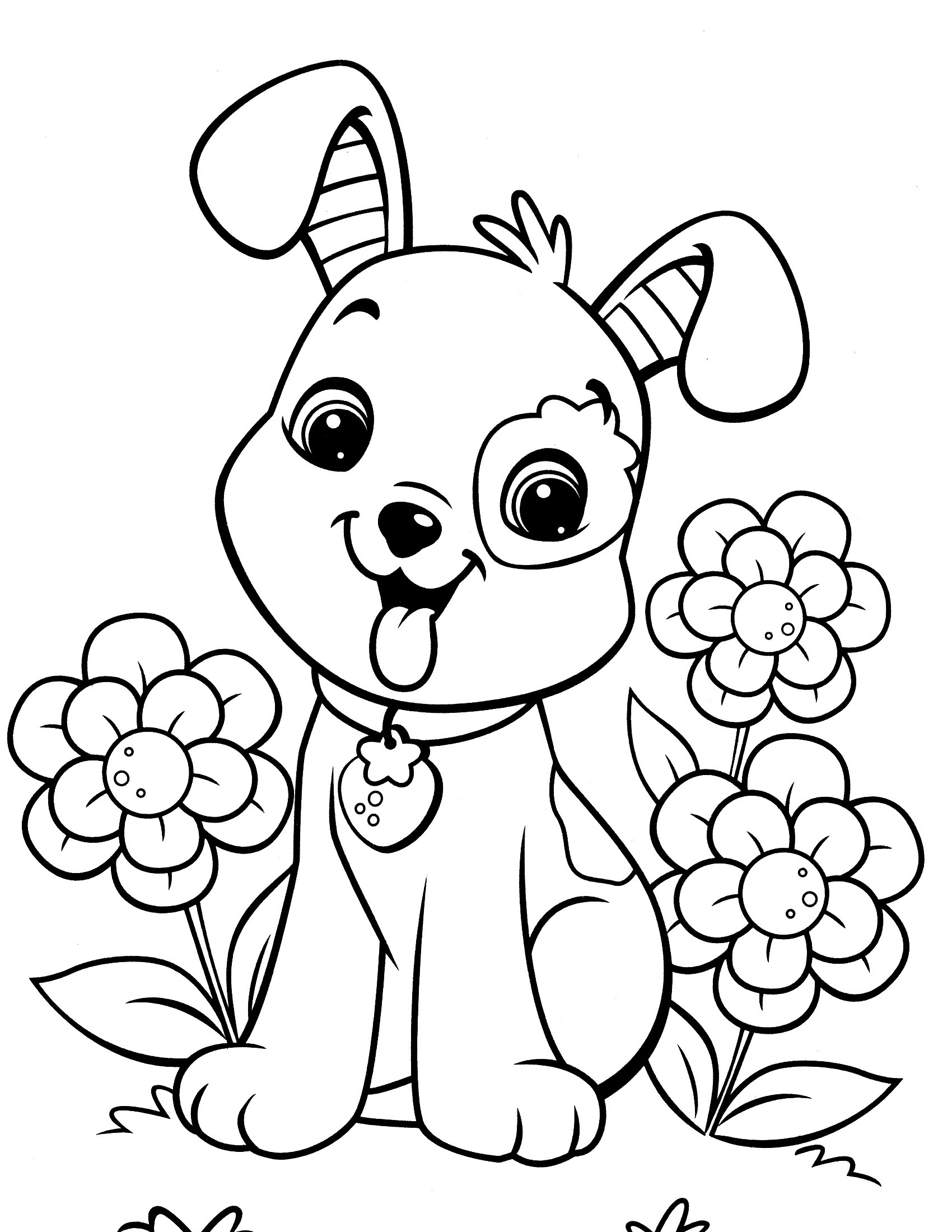Dog Colouring Page Printable