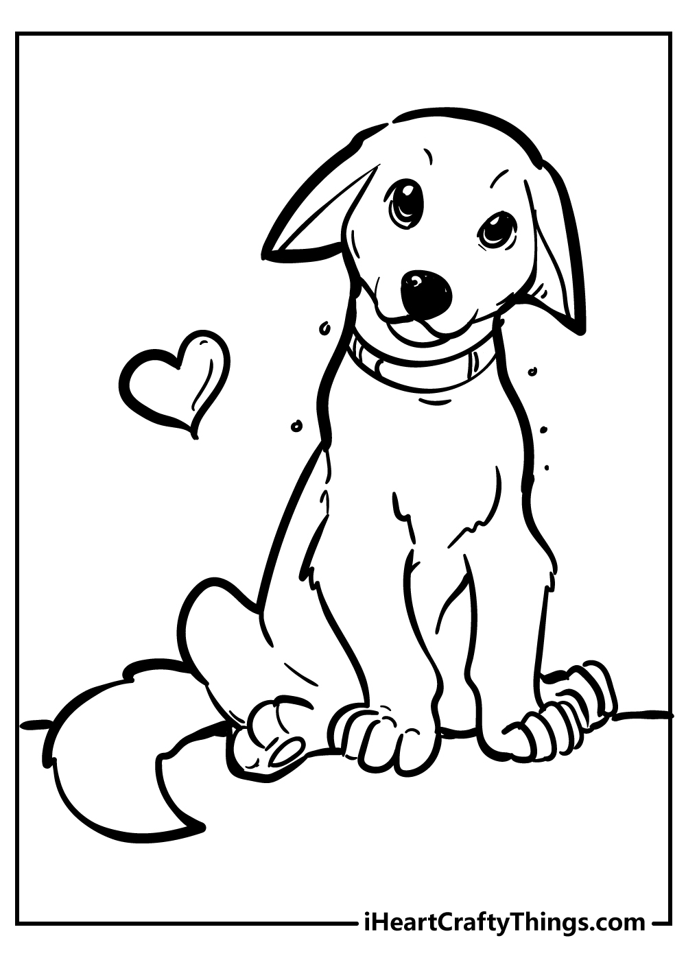 dog coloring pictures printable