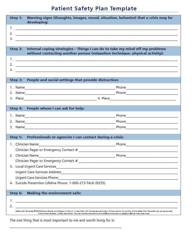 Domestic Violence Safety Plan Template Best Template Ideas