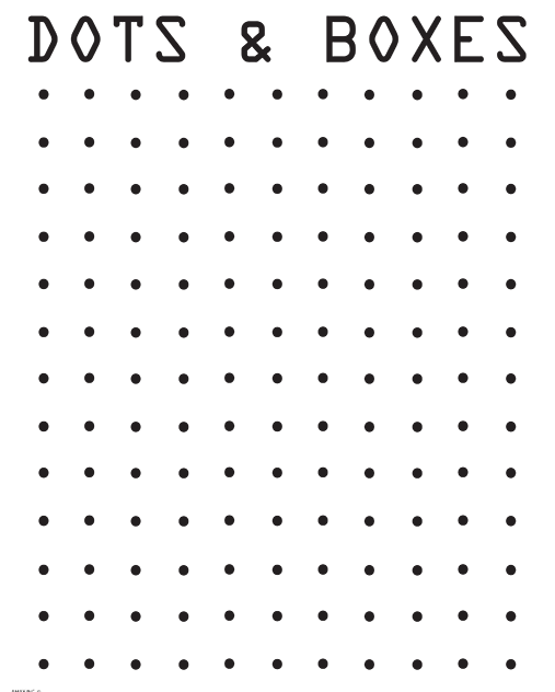 Dot Box Game Printable Printable And Enjoyable Learning