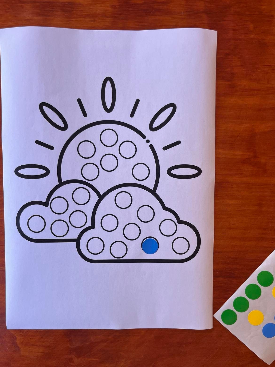 dot sticker activity sheets printable