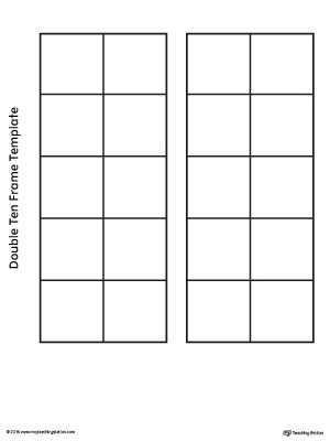 Double Ten Frame Template Printable Pdf Infoupdate