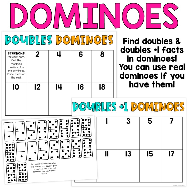 Doubles Facts And Doubles Plus One Games Activities Simply Creative 