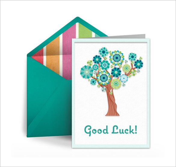 Downloadable Free Printable Good Luck Card Template Printable Templates