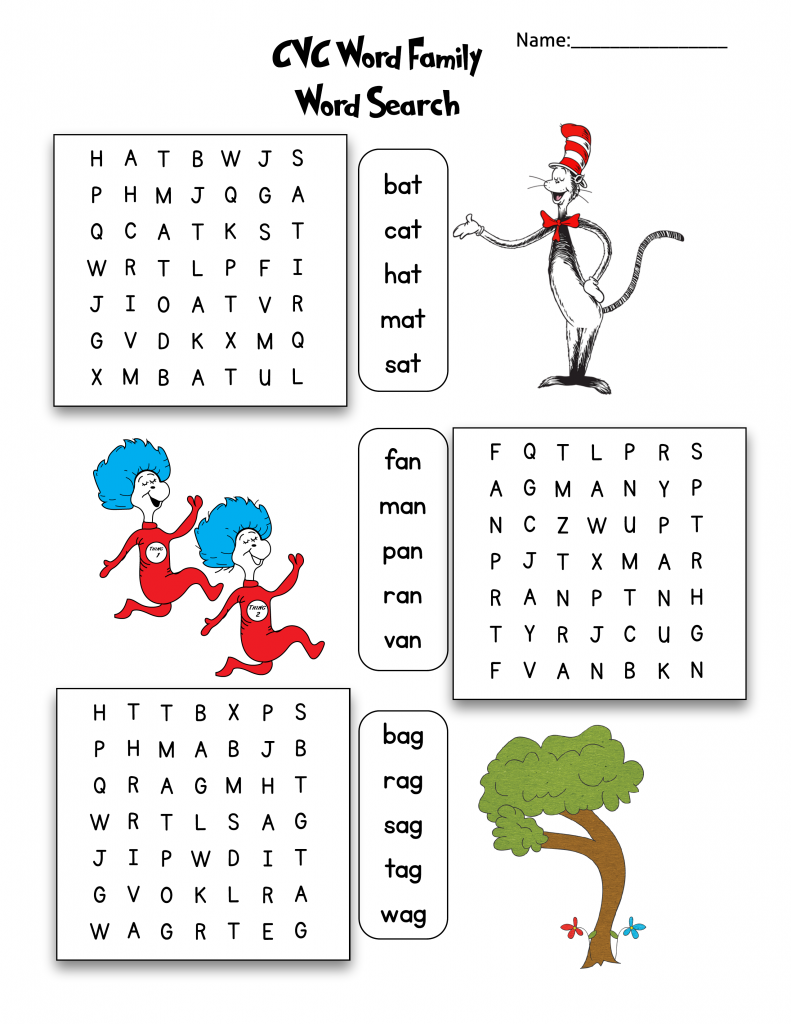 Dr Seuss Activities Printables
