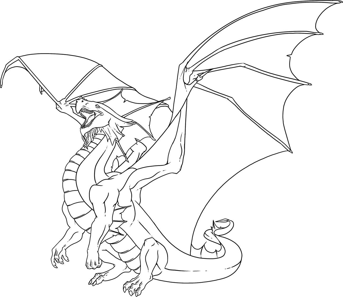 dragon coloring pictures printable