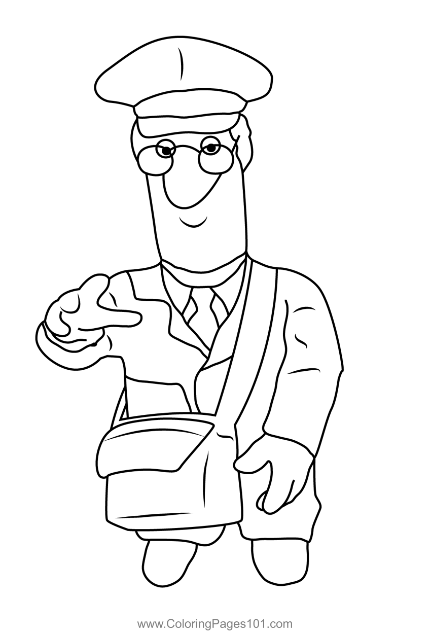 Drawing Postman Pat Cartoons Printable Coloring Pages The Best Porn 
