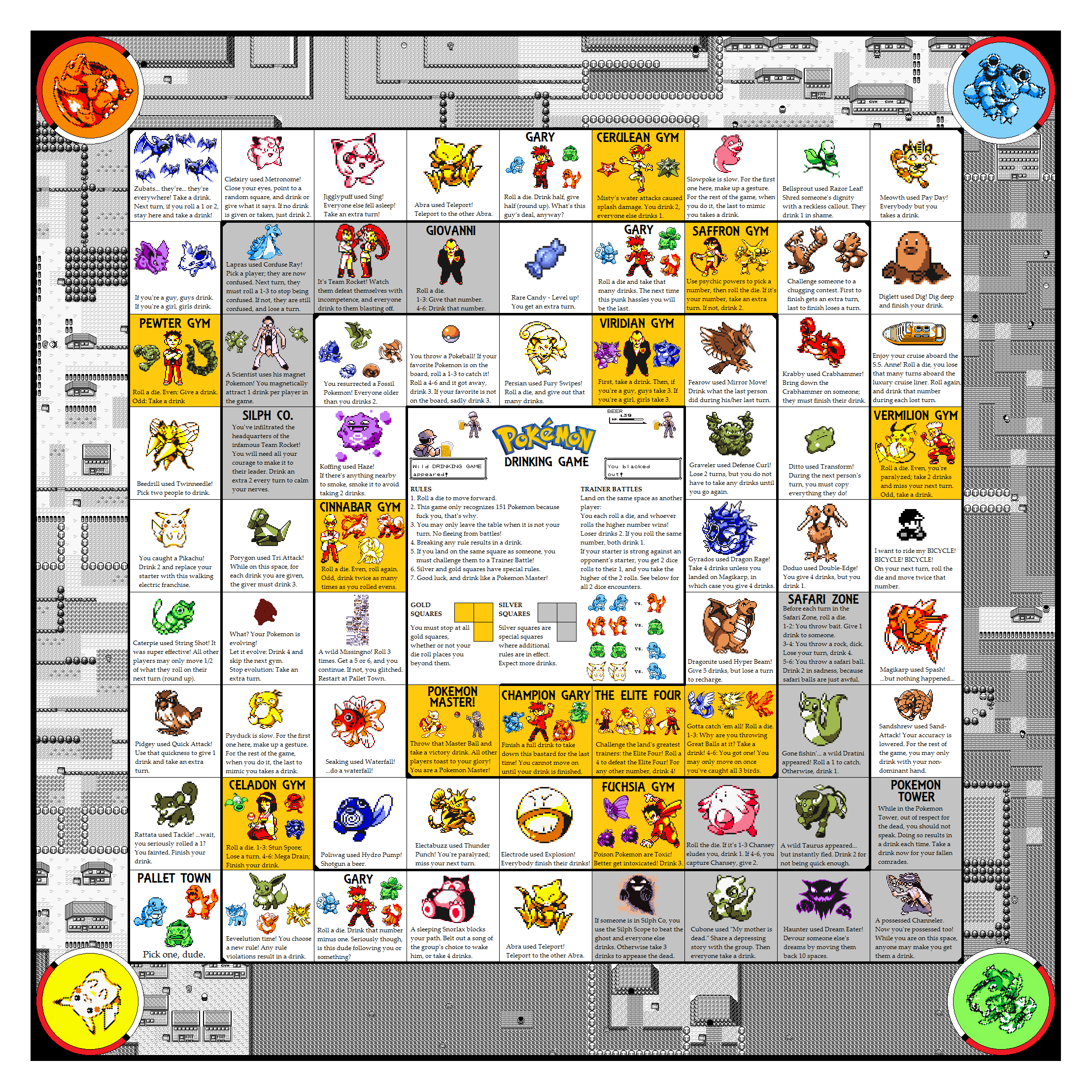 free printable drinking board game pdf
