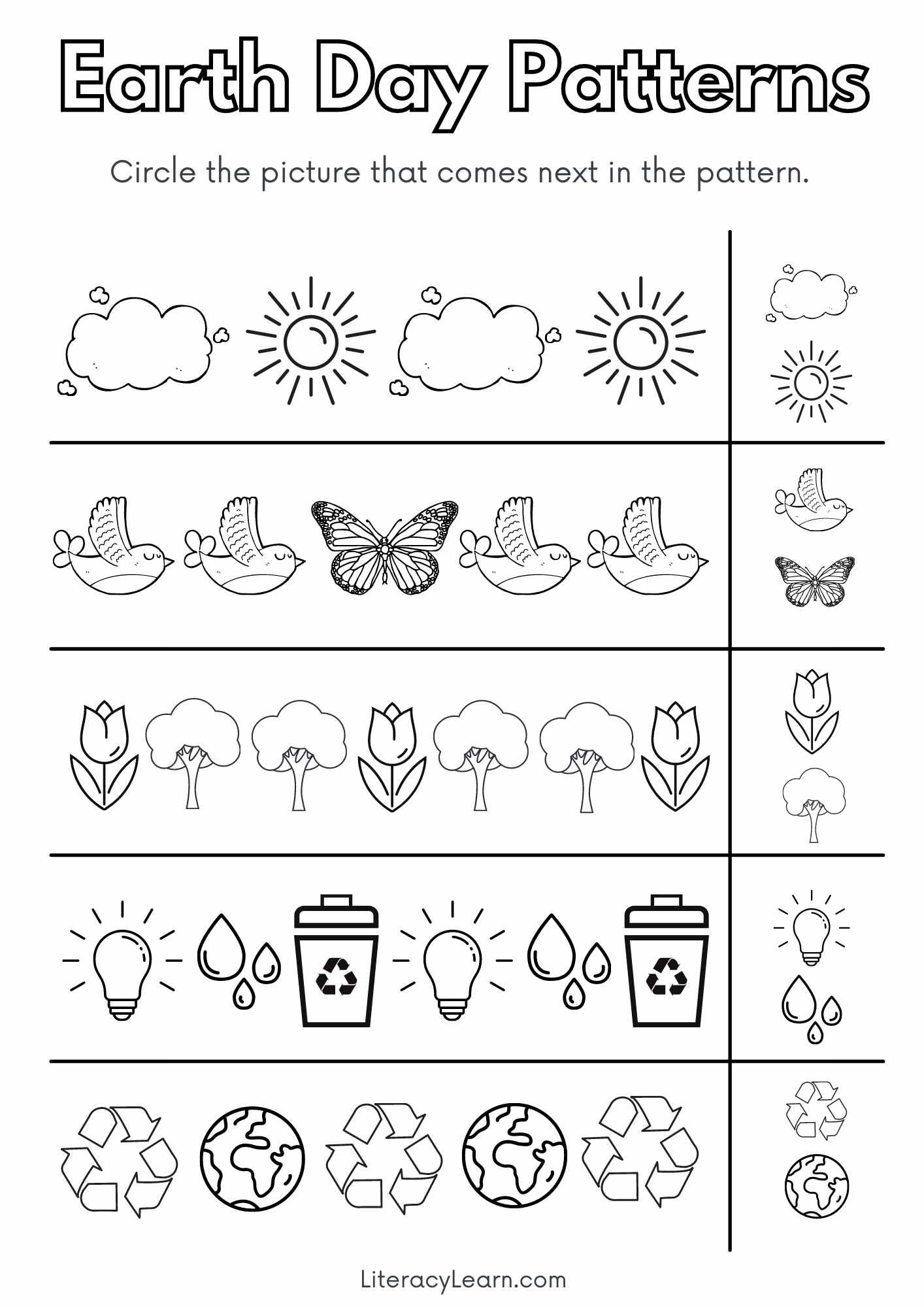 printable earth day activities