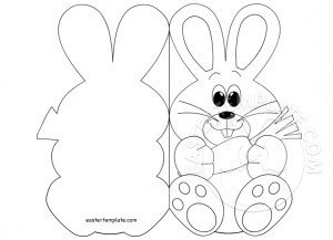 Easter bunny card template Easter Template