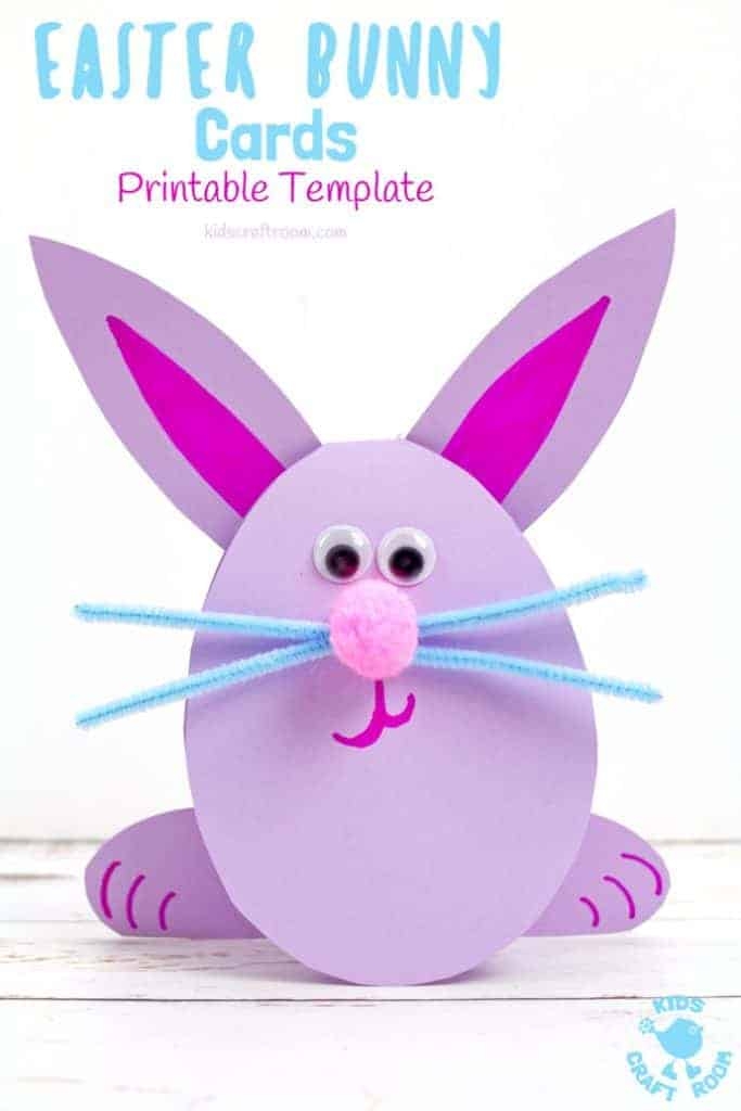 easter bunny card template printable
