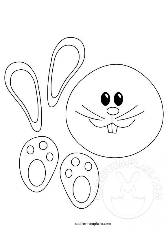 Easter Bunny Craft Template Easter Template