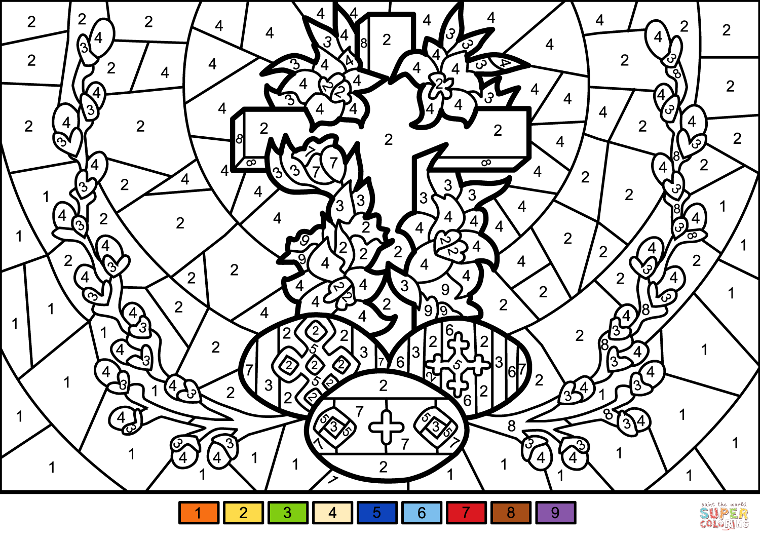 free printable easter pictures to color