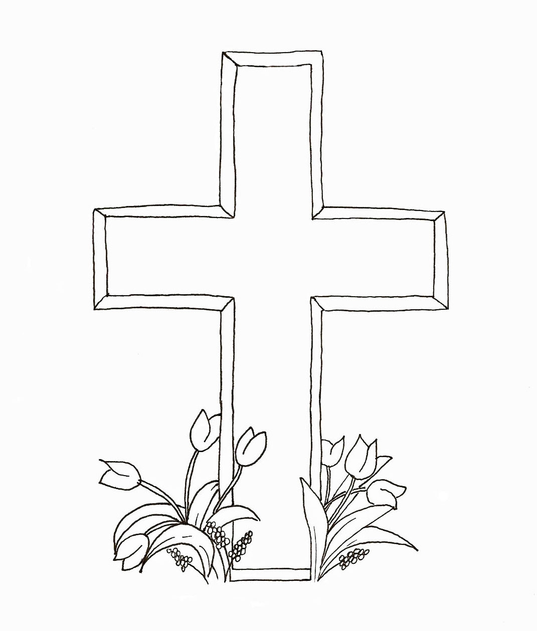 Easter Cross Coloring Pages Printable At GetColorings Free 