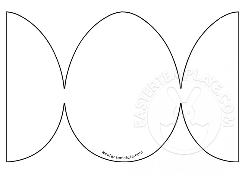 Easter Egg Foldable Card Template Easter Template
