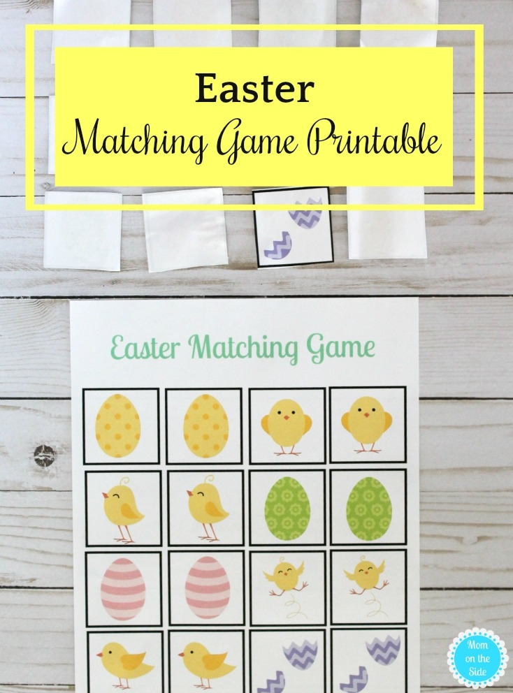Easter Matching Game Free Printable