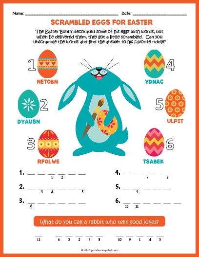 free printable easter puzzles and games