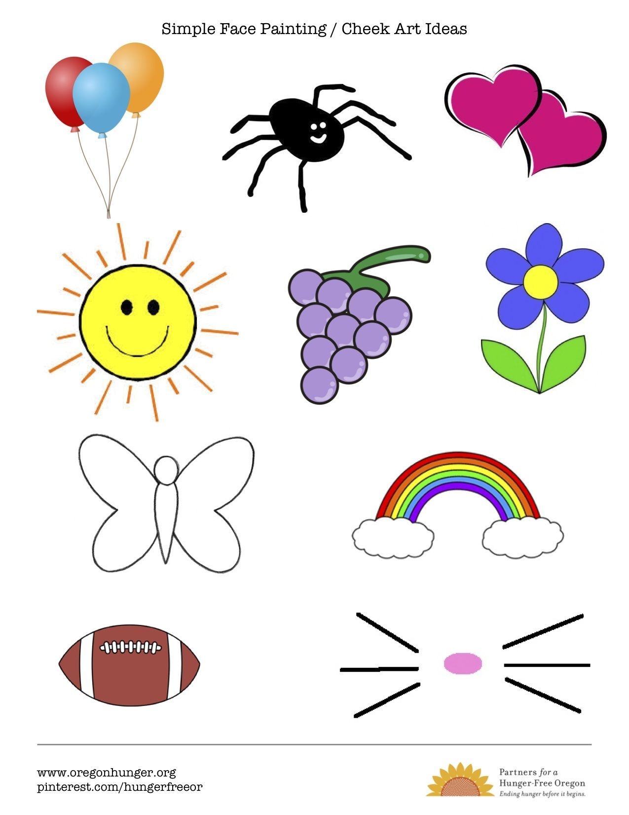 face paint printable designs