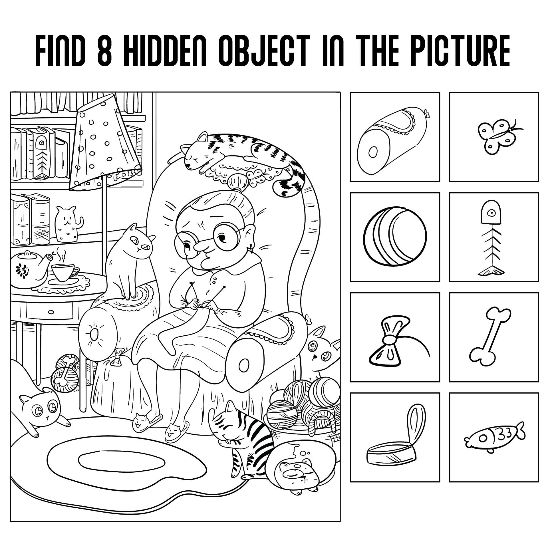 Easy Hidden Picture Worksheets Hidden Objects Free Find The Hidden