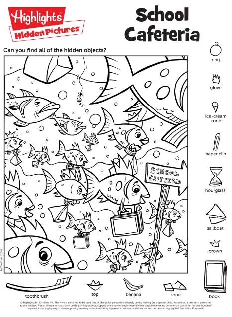 highlights hidden pictures printable pdf