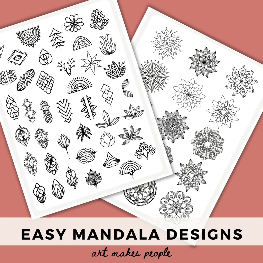 Easy Mandala Designs To Doodle Plus A Free Download This Is So Fun