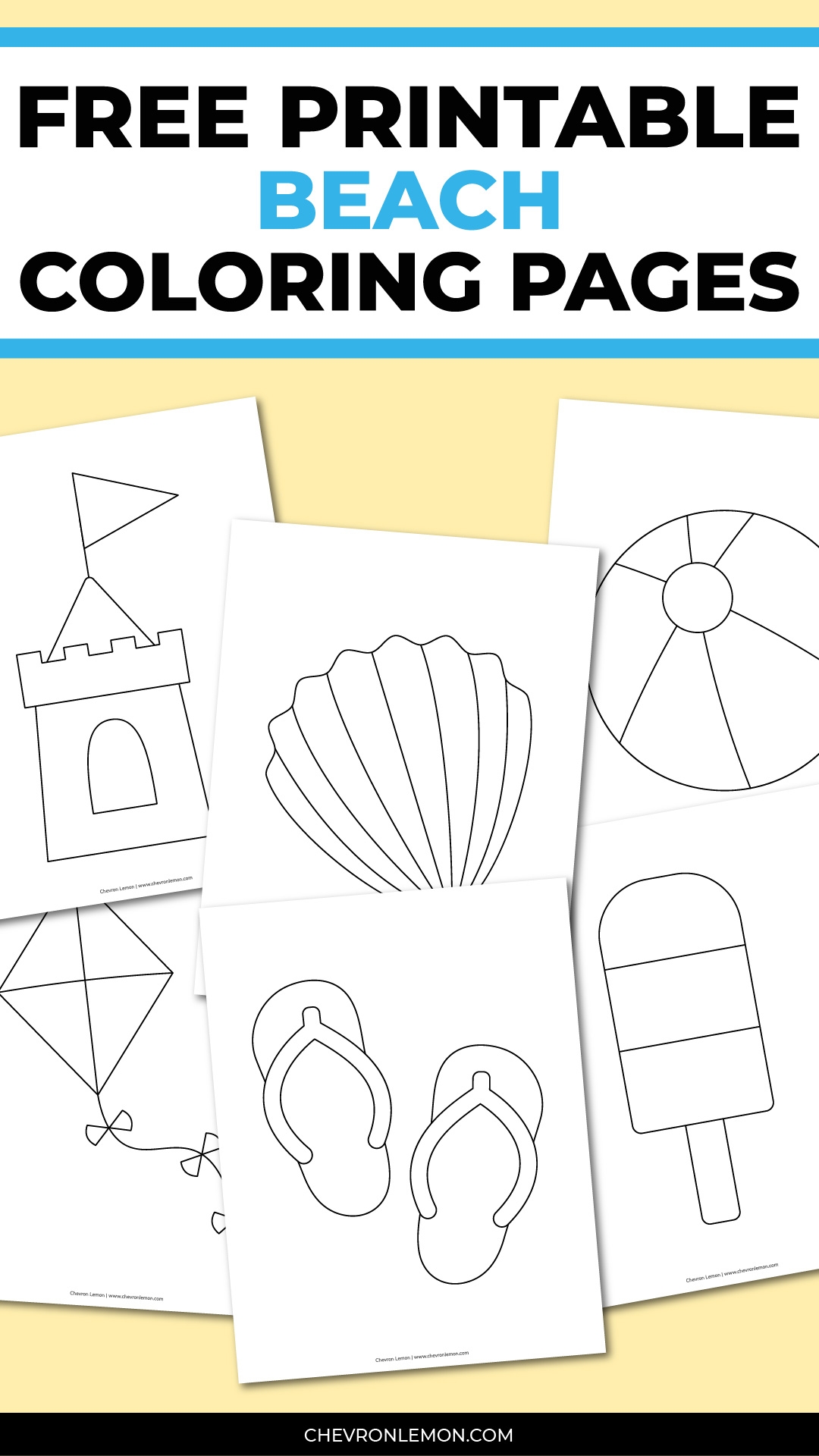 printable beach pictures to color