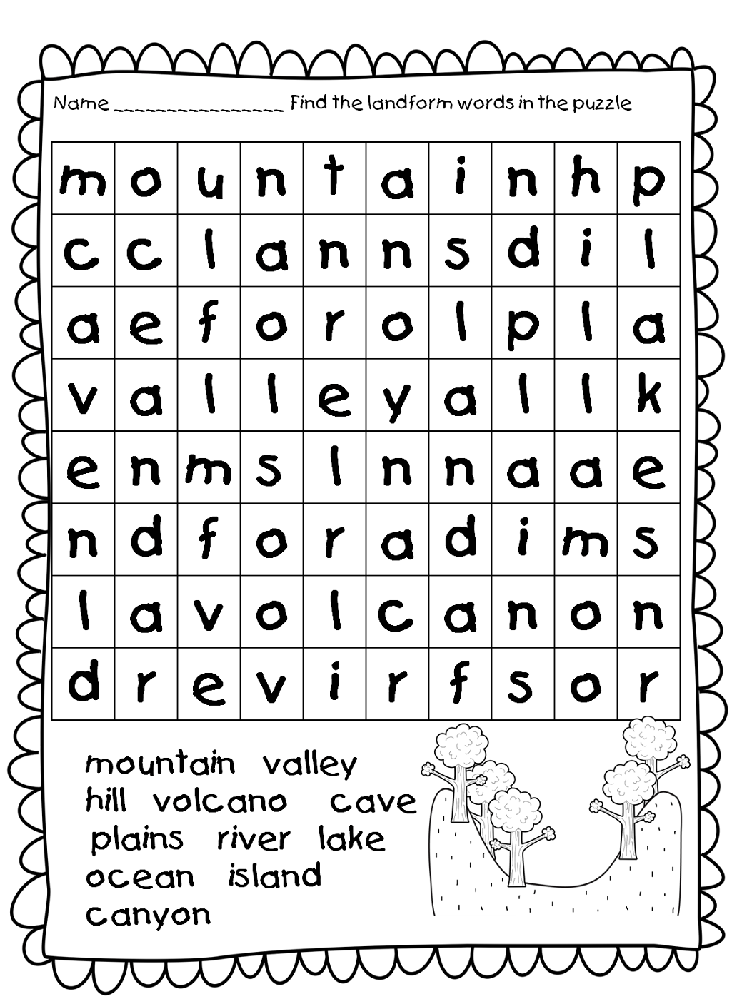 free printable easy word games