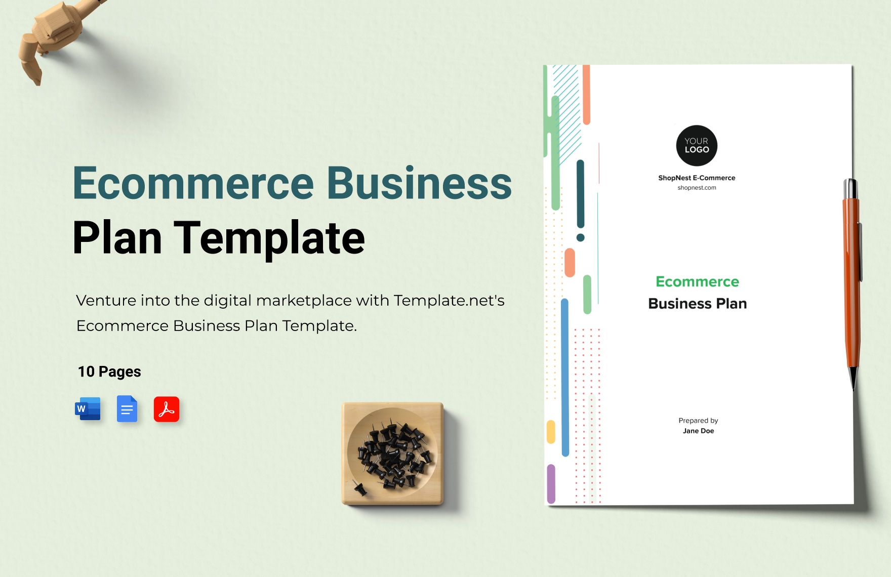 Ecommerce Business Plan Template In Word PDF Google Docs Download