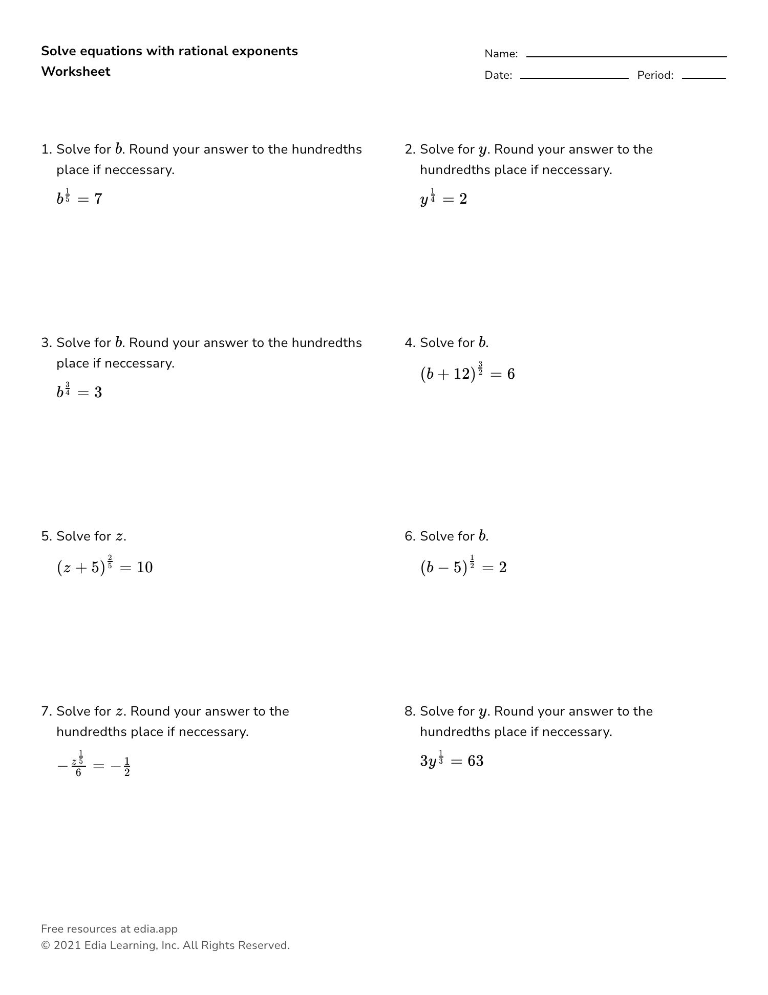 Edia Free Math Homework In Minutes Worksheets Library