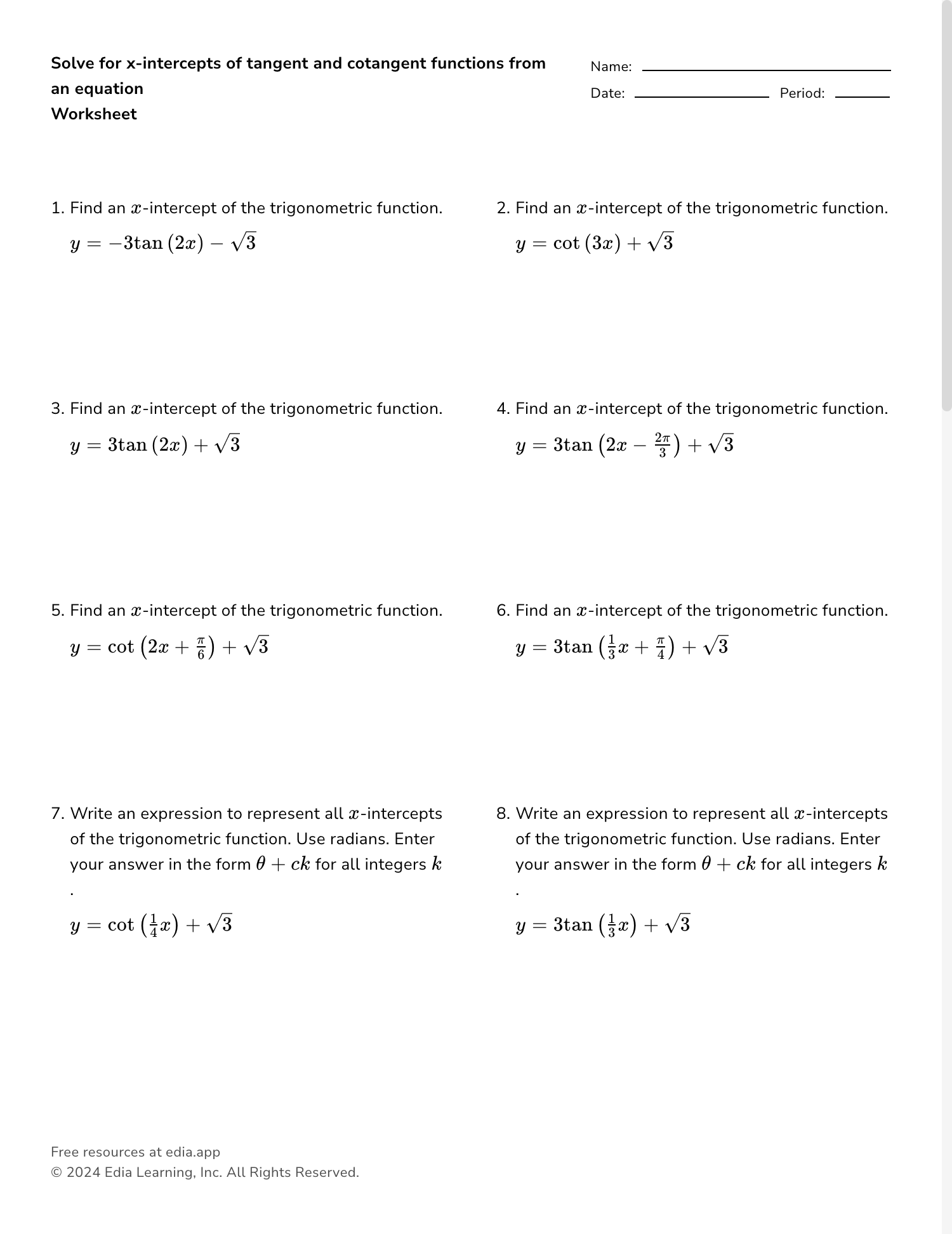 Edia Free Math Homework In Minutes Worksheets Library