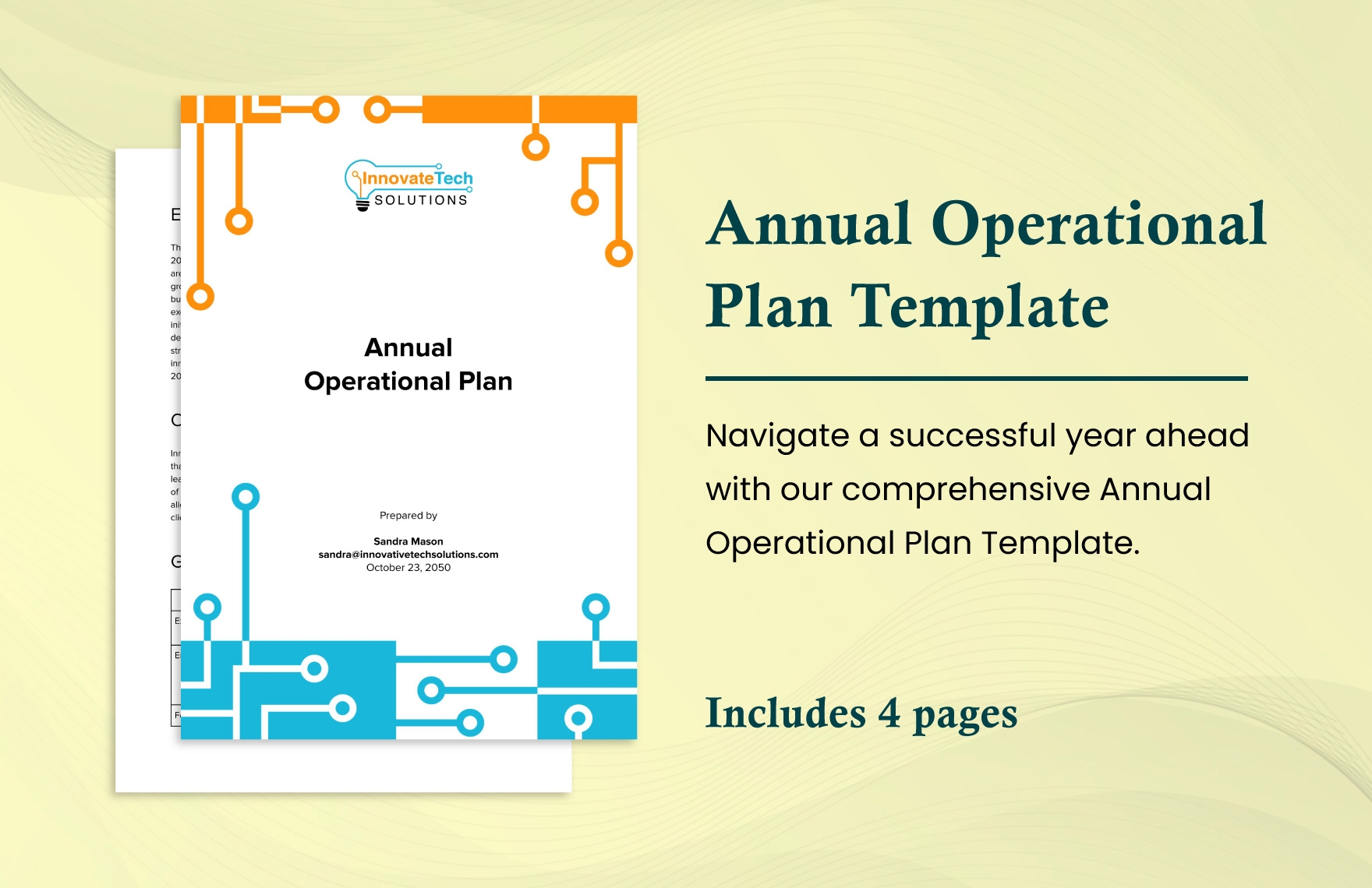 Editable Annual Plan Templates In PDF To Download