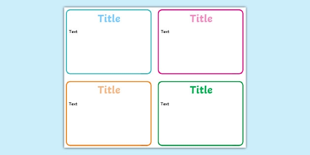 printable editable flash card template