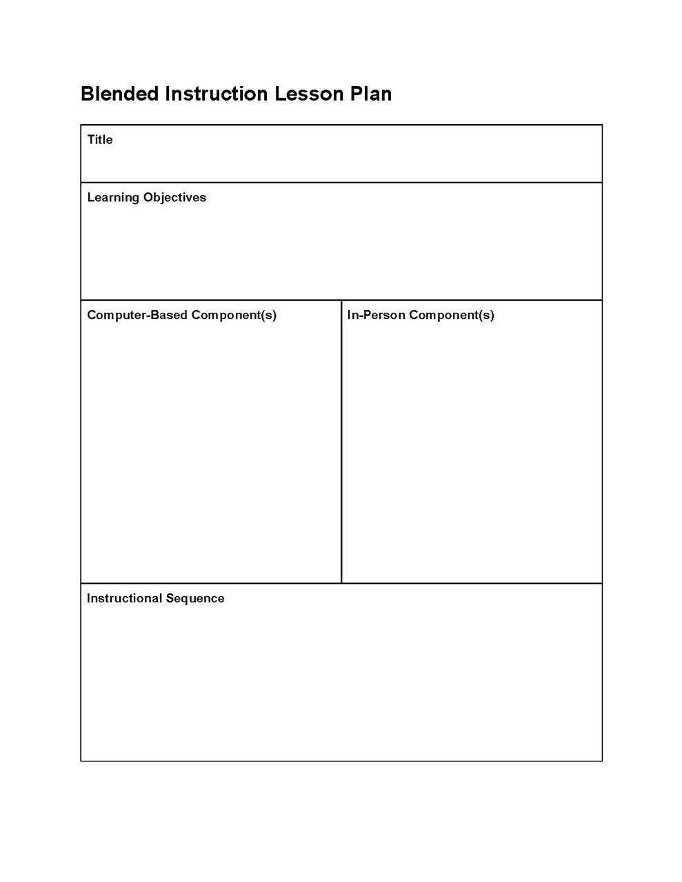 downloadable free editable lesson plan template