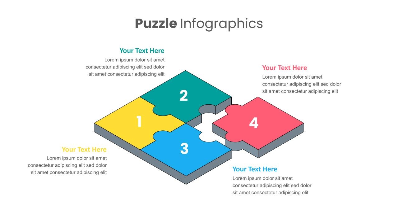 Editable PowerPoint Puzzle Pieces Template SlideKit
