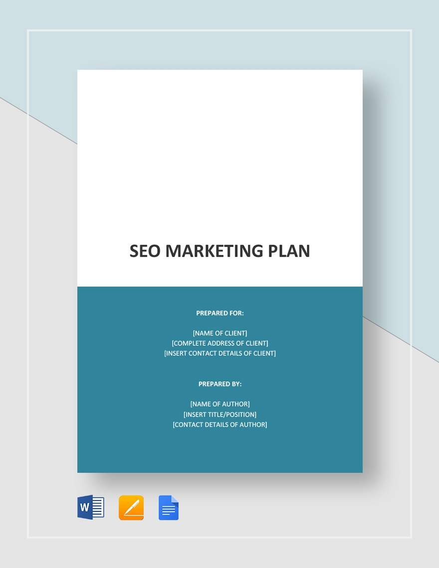 Editable SEO Plan Templates In Word To Download