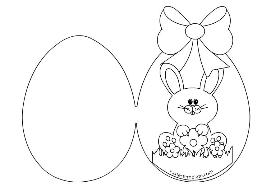 printable easter egg card template
