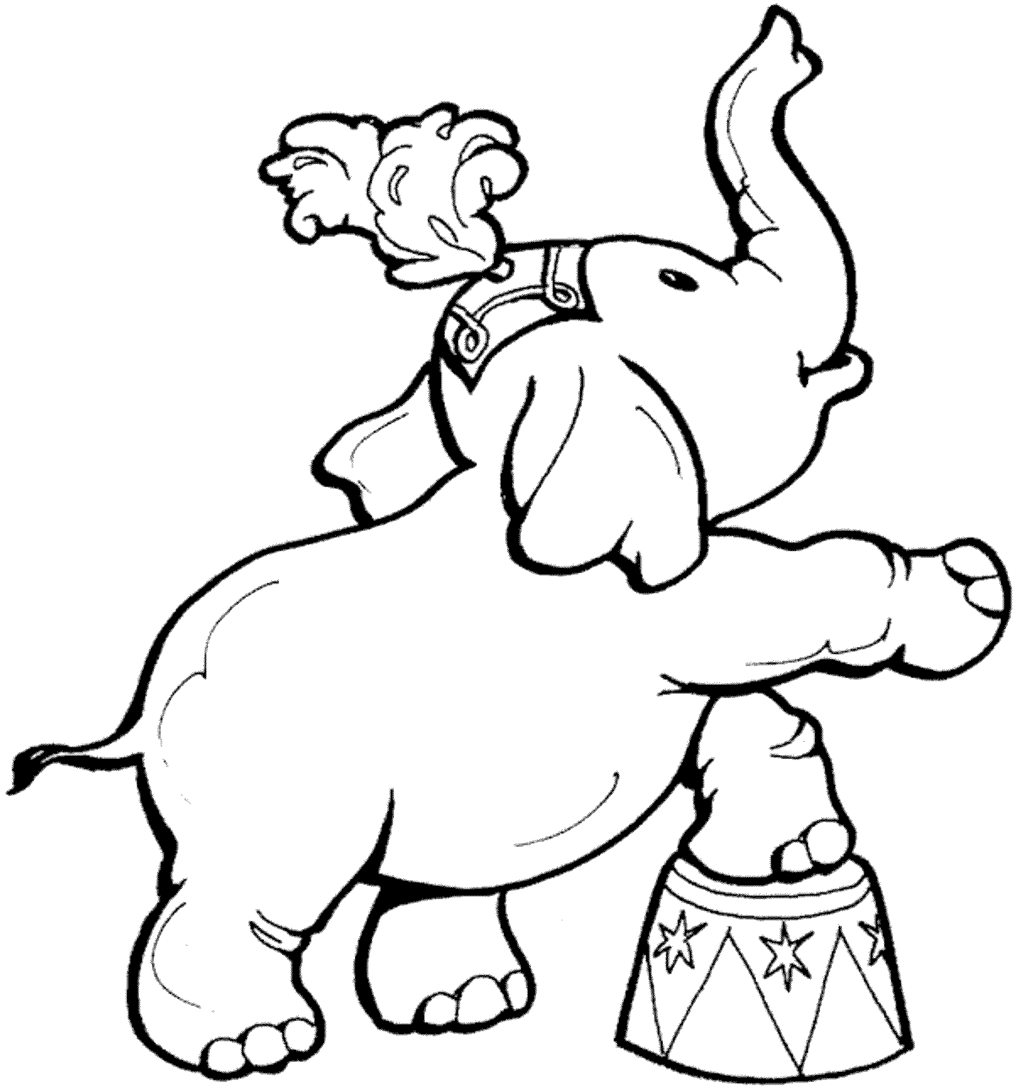 elephant picture printable