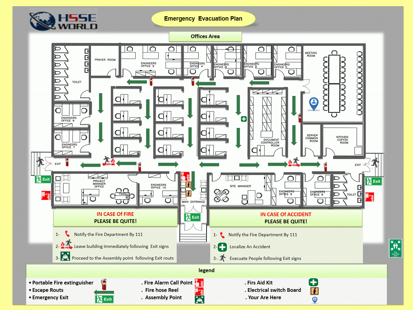 Emergency Evacuation Floor Plan Template Floor Roma