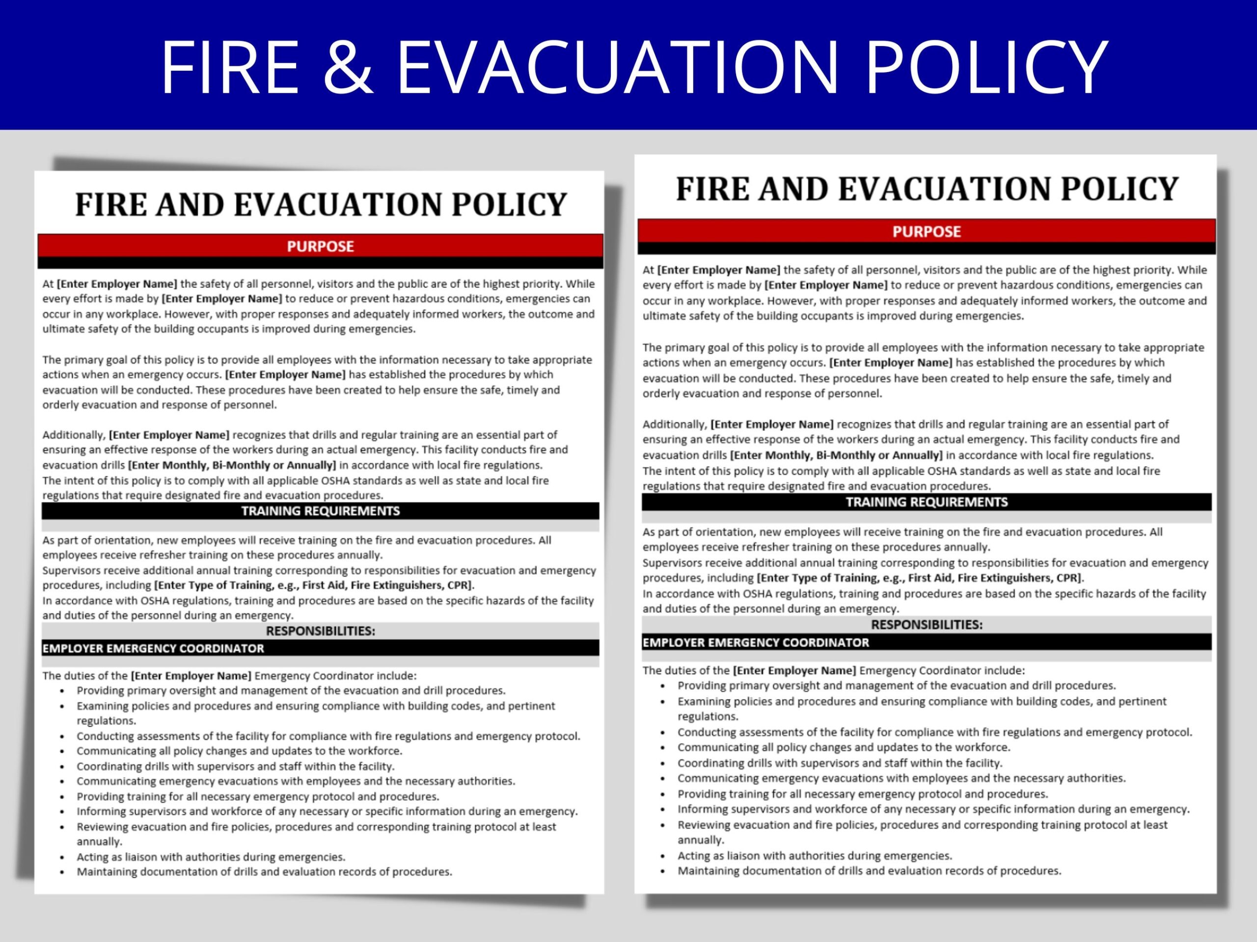 Emergency Plan Fire Evacuation Plan Template How To C Vrogue co