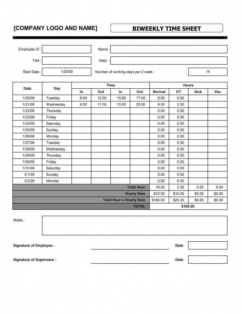 Employee Time Card Template Printable Printable Card Free
