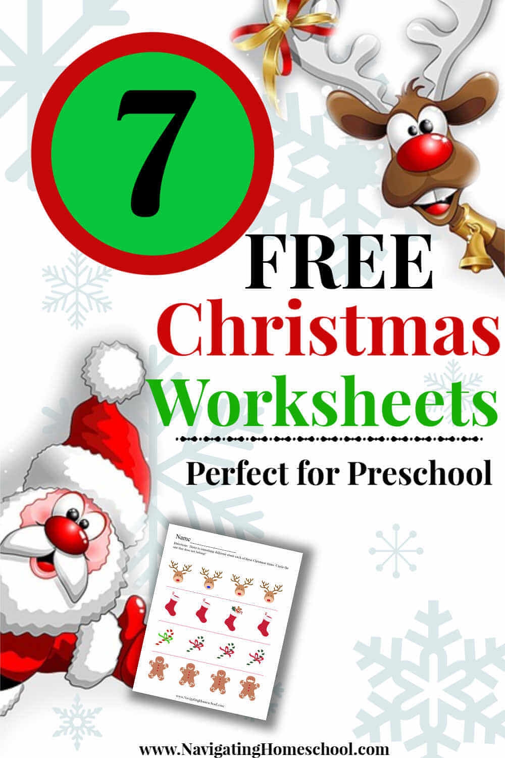 preschool christmas activities printables